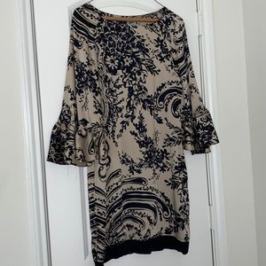 Ladies Black/Tan Dress Sz. S